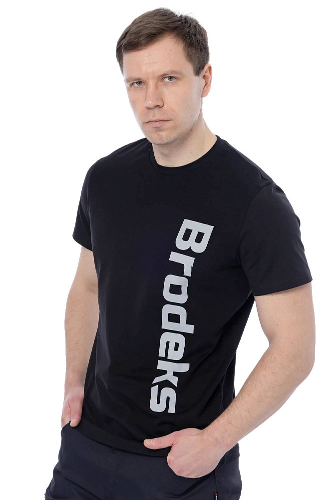 Футболка Brodeks KS704, черный